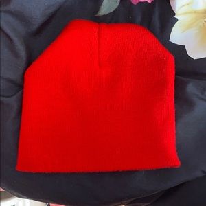 Red beanie